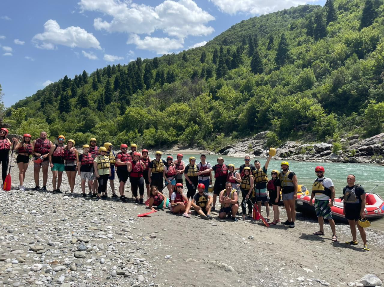 Rafting in Permet on the wild Vjosa River with expert local guides